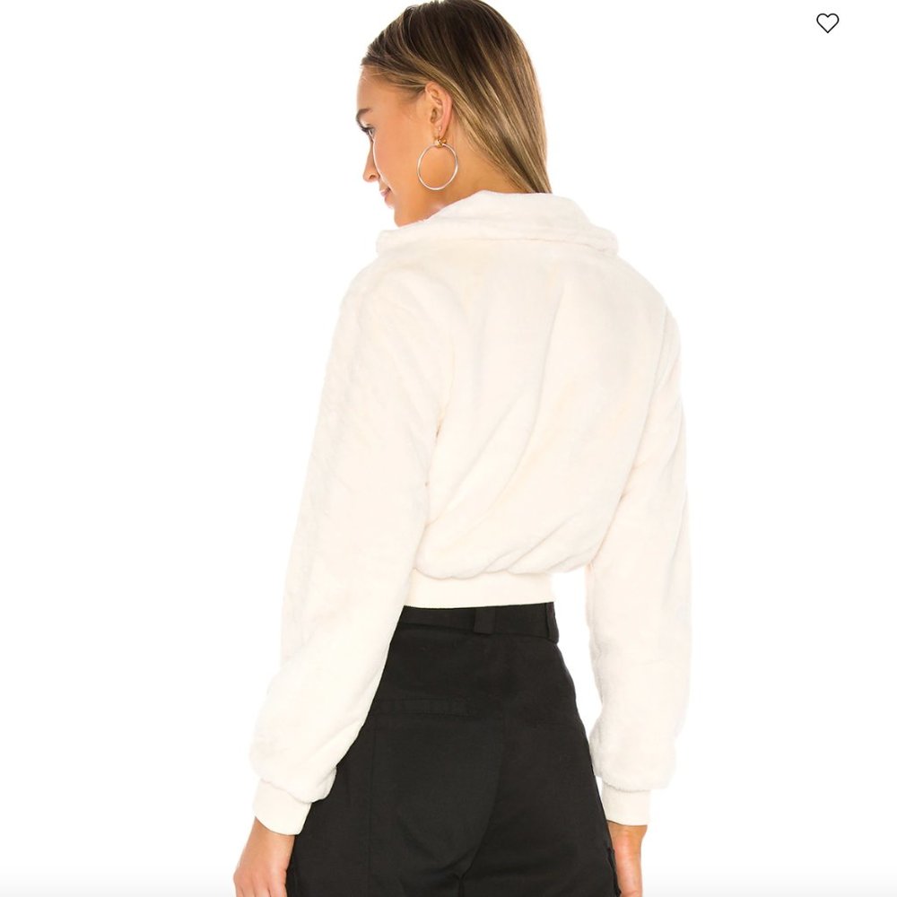 Superdown Fuzzy Cropped Pull-Over - image 2